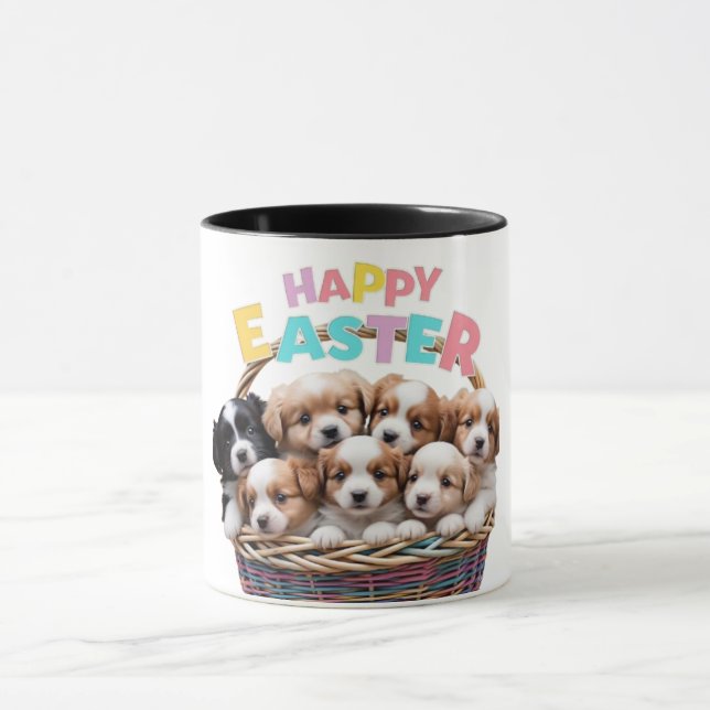 Caneca Felz pascoa de puppy cesta adaptável (Centro)