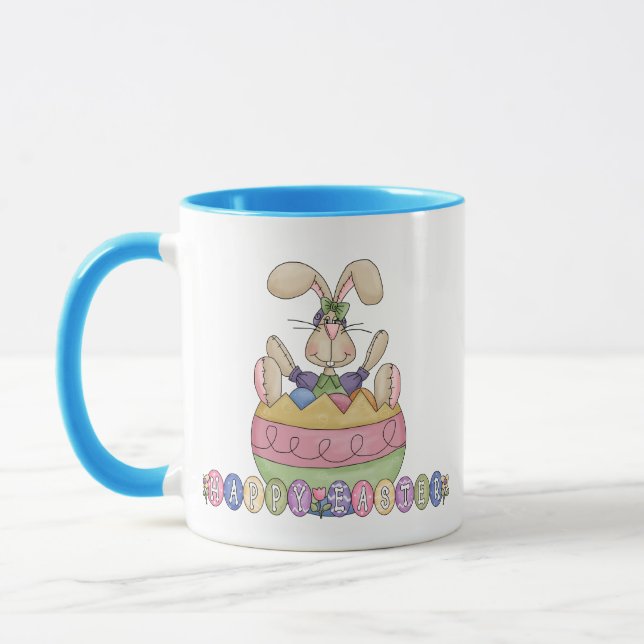Caneca Felz pascoa Engraçado Bunny Mug (Esquerda)