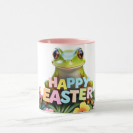 Caneca Felz pascoa Floral de Sapo Cheio