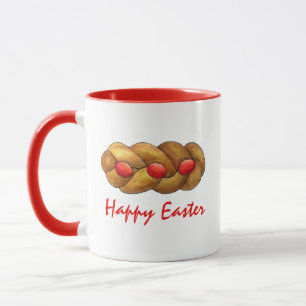 Caneca Felz pascoa Tsoureki Grego - Pão de Férias Armênio