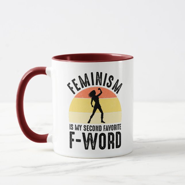 Caneca Feminismo É Minha Segunda Palavra F Favorita (Esquerda)