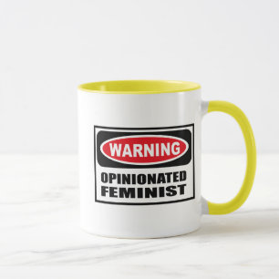 Caneca FEMINISTA OPINATIVO de advertência