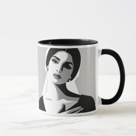Caneca Femme dans l'ombre et la lumière.