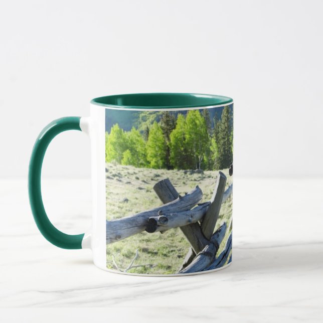 Caneca Fenceline de madeira (Esquerda)