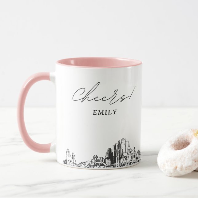 Caneca Fênix Casada - Mug de Café Personalizado (Com Donut)