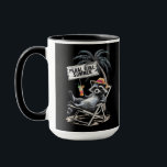 Caneca Feral Girl Summer Beach Funny Raccoon<br><div class="desc">Feral Girl Summer Beach Funny Raccoon</div>