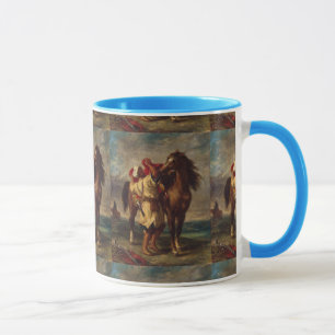 Caneca Ferdinand Delacroix Arab Saddling Seu Cavalo