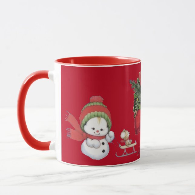 Caneca Feriado de Coleção de Natal Suzanne Elizabeth (Esquerda)