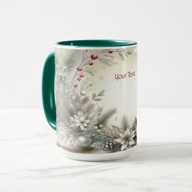 Caneca Feriado de inverno de Natal (Frente Esquerda)