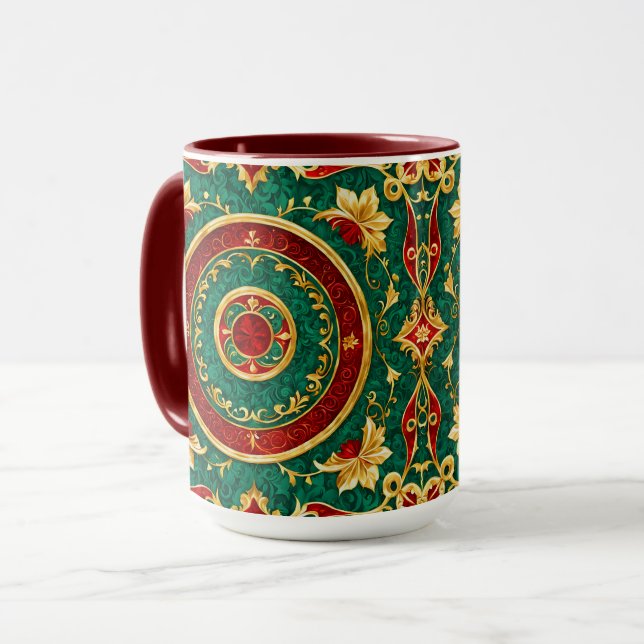 Caneca Feriado de Natal Decorativo (Frente Esquerda)