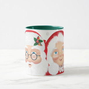 Caneca Feriado de Natal para papais noeis e Sra. Claus