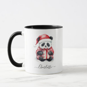 Caneca Feriado Feliz de Natal para Papais noeis de Panda