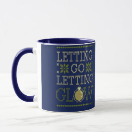 Caneca Feriado Personalizado "Letting Go, Letting Glow"