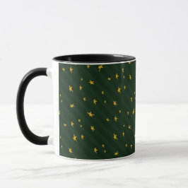 Caneca Feriado Verde Amarelo Estrela Listra Natal