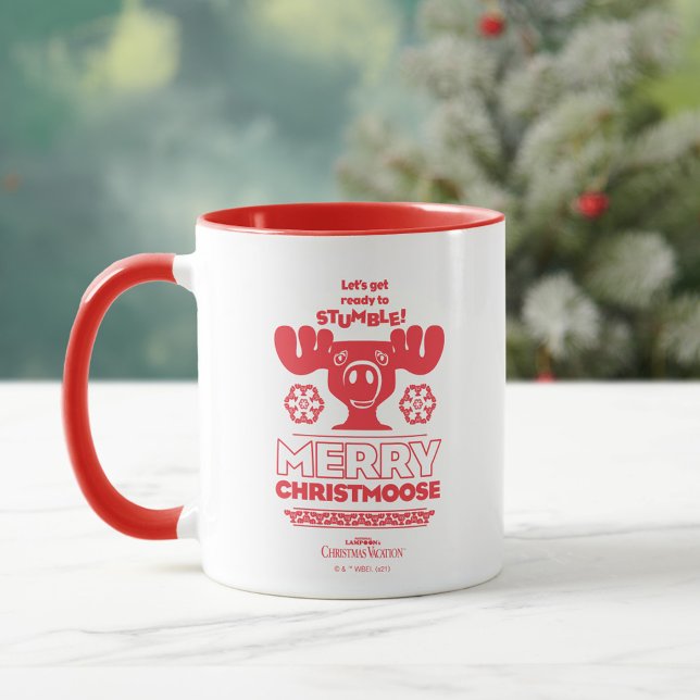 Caneca Férias de Natal | Christmoose Feliz (Criador carregado)