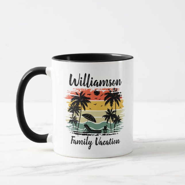Caneca Férias familiares personalizadas (Esquerda)
