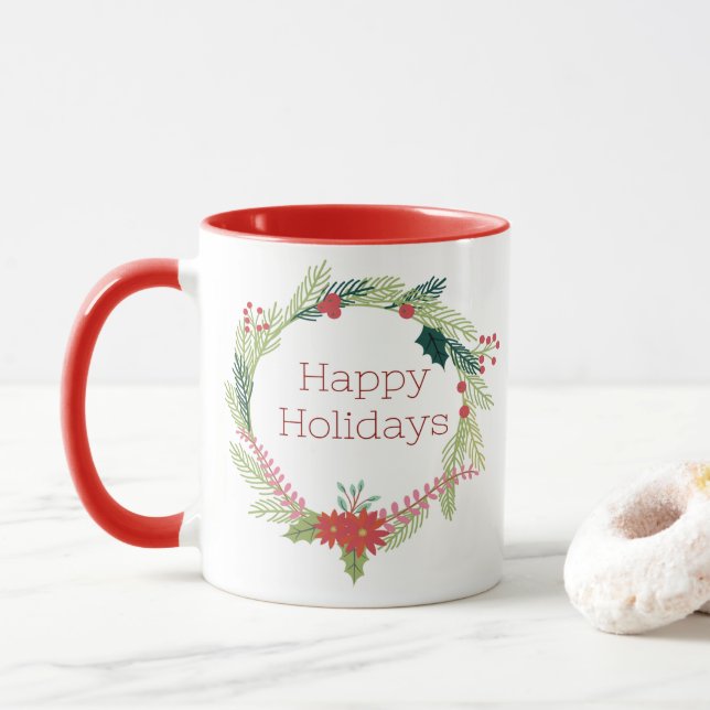 Caneca Férias Felizes das Mortes de Natal (Com Donut)