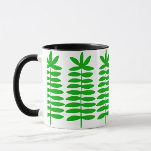 Caneca Ferns Decorativos - Verde