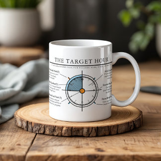 Caneca Ferramenta de Foco em Hora-Alvo | Trabalho | Estud