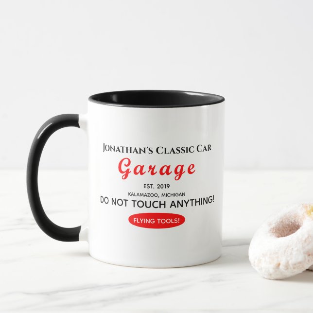 Caneca Ferramentas de Garagem Mecânica para Automóveis Ca (Com Donut)
