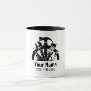Caneca Ferramentas personalizáveis de handman