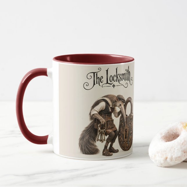 Caneca Ferramenteiro Tamanduá (Com Donut)