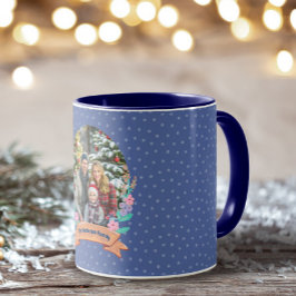 Caneca Festa Azul Violeta Violeta de inverno Natal
