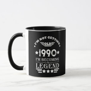 Caneca Festa de aniversário de 35ª safra personalizada