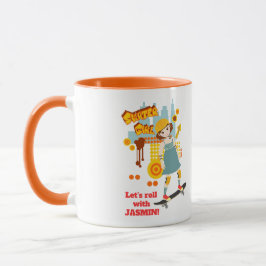 Caneca Festa de aniversário de diversão do Skater Park