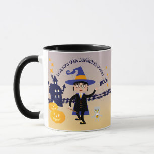 Caneca Festa de Aniversário Fantasia de Menino Mago de Ha