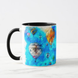 Caneca Festa de Balões de Ar Quente, Família de Homem Esp