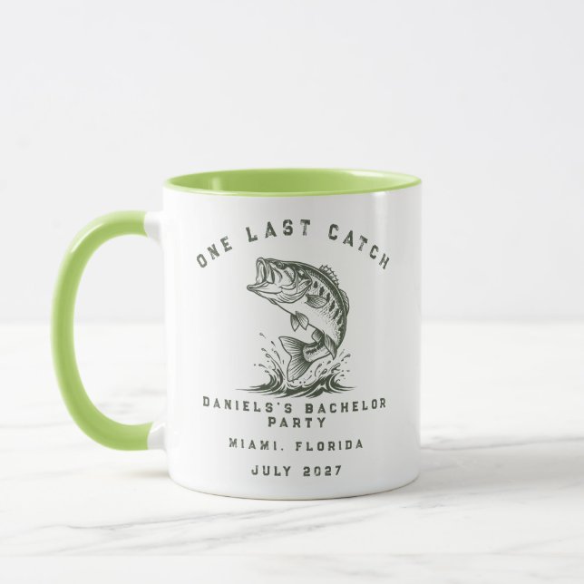 Caneca Festa de Despedida de Solteiro Personalizada com T (Esquerda)