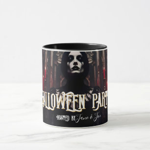Caneca Festa de Halloween – Convite Sombrio Gótico