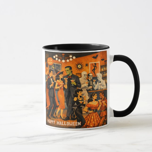 Caneca Festa de Martini de Halloween no Estilo Moderno de (Direita)