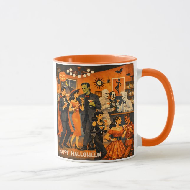 Caneca Festa de Martini de Halloween no Estilo Moderno de (Direita)