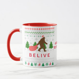 Caneca Festa de Natal Feia do Pé Grande Espírito de Nata