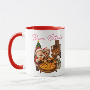 Caneca Festa de Pizza de Boas Festas