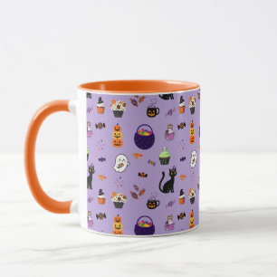 Caneca Festa de Tratamentos de Halloween Fofo