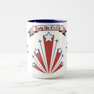 Caneca "Festeje como se fosse 1776!" Café/Chá