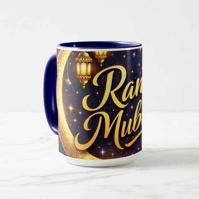 Caneca Festiva Ramzan Mubarak (Frente Esquerda)