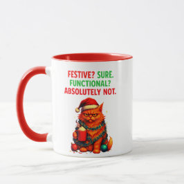 Caneca Festive but Over It Mug