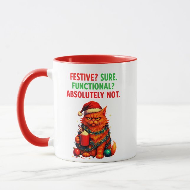 Caneca Festive but Over It Mug (Esquerda)