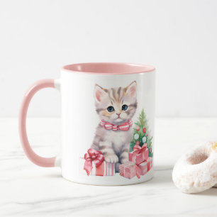 Caneca Festividades Rosa Kitten Café