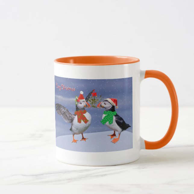 Caneca Festivo Puffins Mug (Direita)