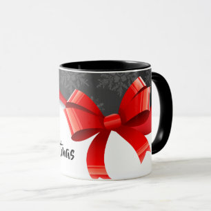 Caneca Festivo Red Ribbon Christmas Combo Mug