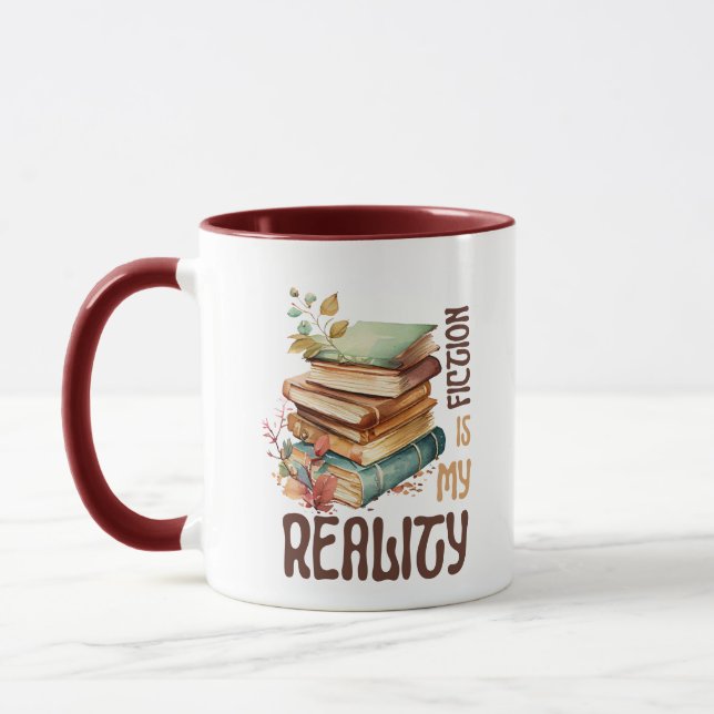 Caneca Ficção Lover Mug - Engraçada Cotação De Coffee Mug (Esquerda)