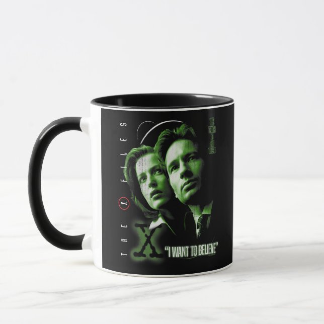 Caneca Ficheiros X em que quero acreditar (Esquerda)