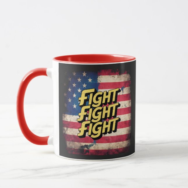 Caneca Fight Fight Fight - élection Donal Trump (Esquerda)