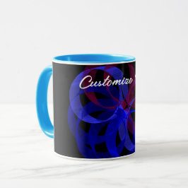 Caneca Figura 8: Mug de café geométrico