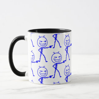 Caneca Figura de Palito Desenho Sem Costura - Divertido